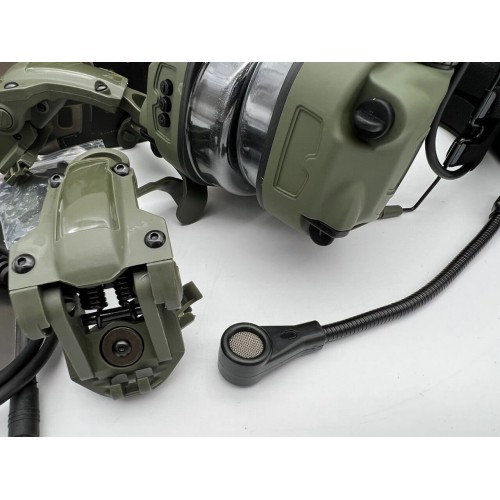 6TH GEN TACTICAL HEADSET тактическая гарнитура, звукосниматель и шумоподавление, активные в Казани