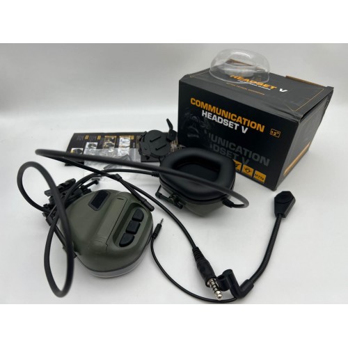 "COMMUNICATION HEADSET V" Активные тактические наушники для стрельбы в Казани