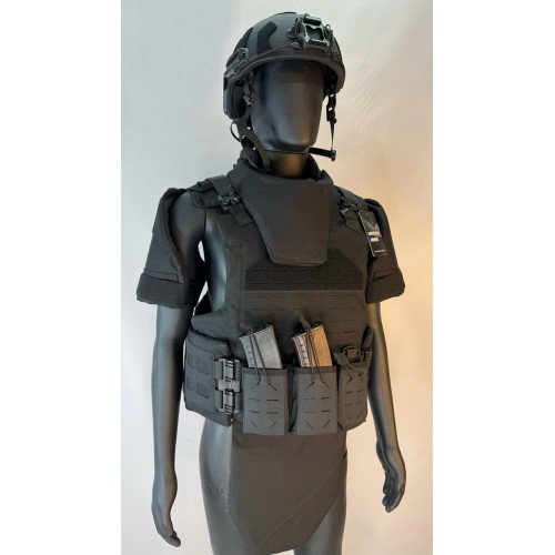 Бронежилет разгрузочный UNIVERSAL ARMOR в Казани (СВМПЭ + бронеплиты Бр5 класса) черный